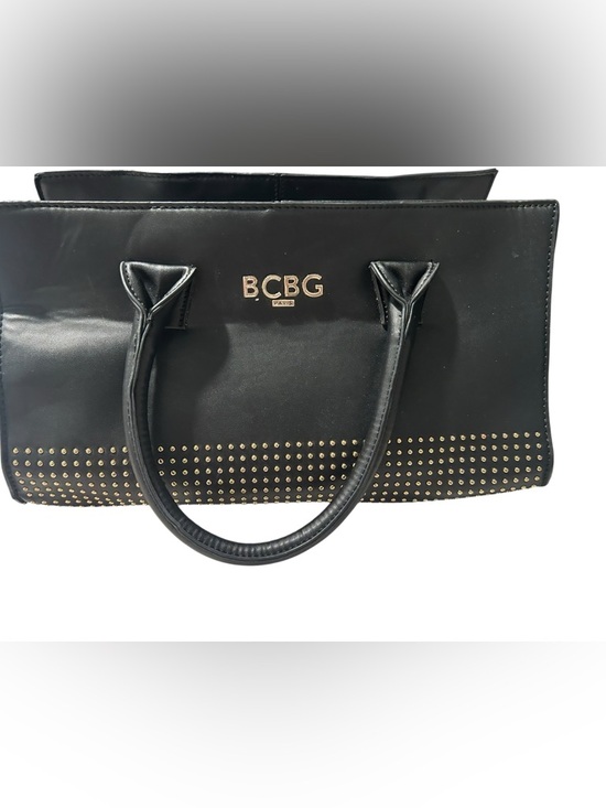 BCBG Handbags - BCBG Black Tote with Gold Stud Accents